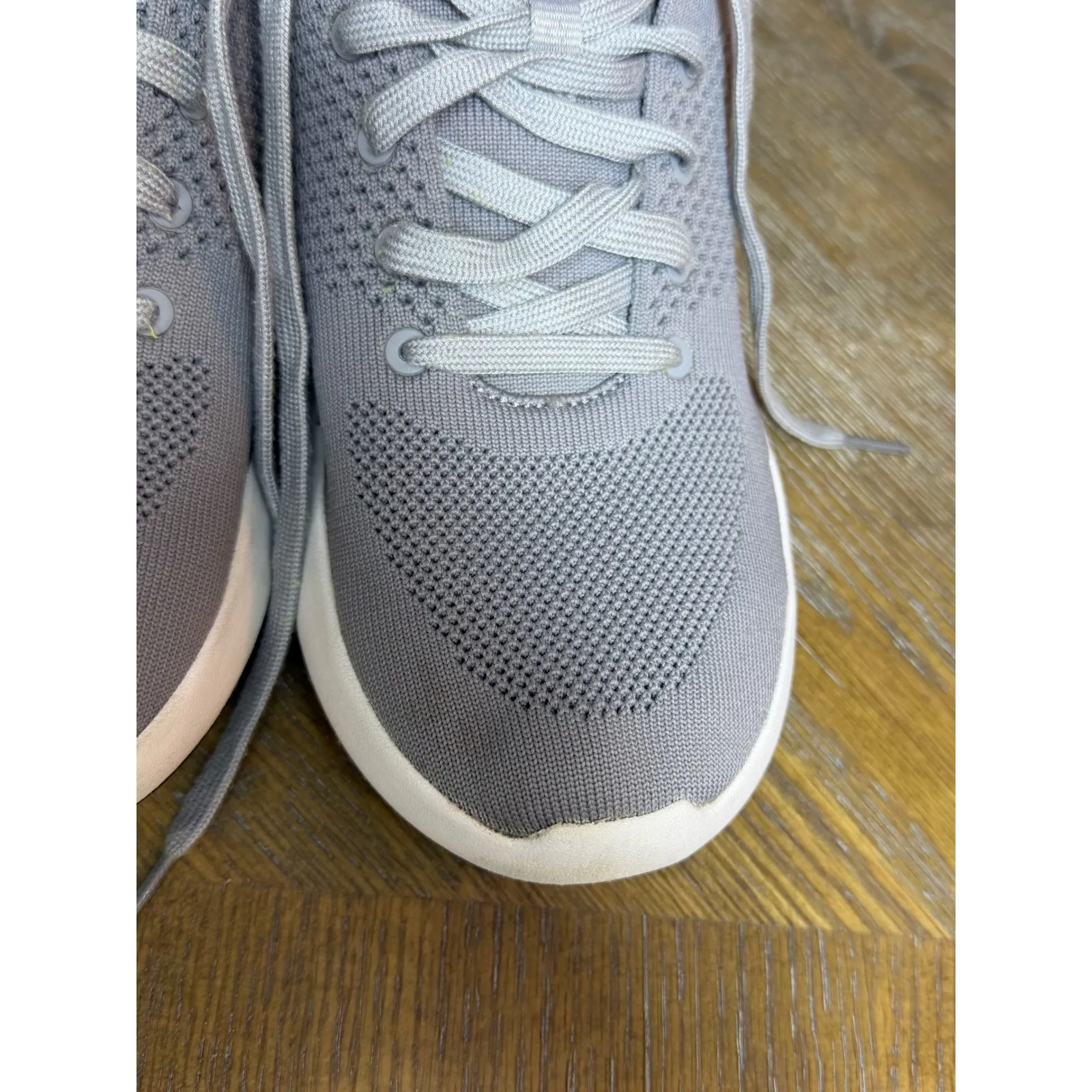 Kizik Women's Lima Gray Knit Lace Up Sneakers Shoes Size M 8.5 W 10 - Image 10