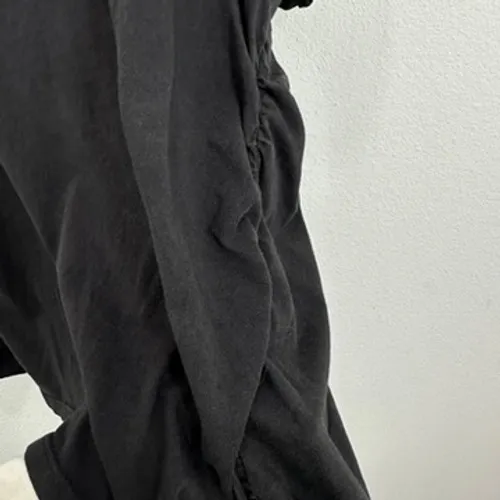 Z by Zella‎ Black Cotton Blend Short Sleeve T Shirt Top Women's XL Rouched Side - Image 5