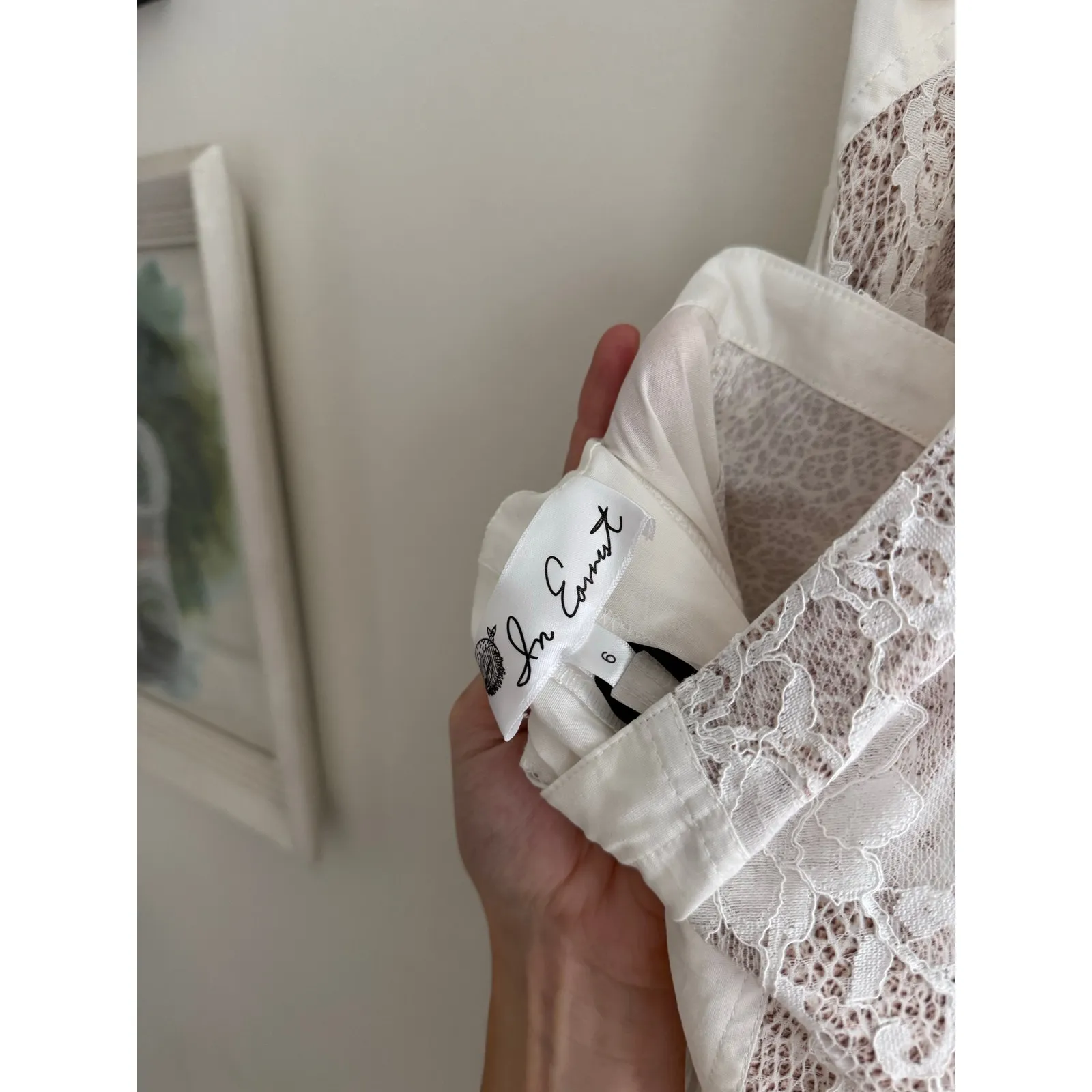 IN EARNEST by Byron Lars Halter Utility White Midi Dress Size 6 NEW - Image 9