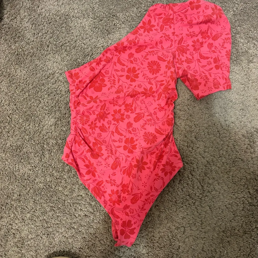 Free People Somethin' Bout You Bodysuit Pink Size XS - Image 3