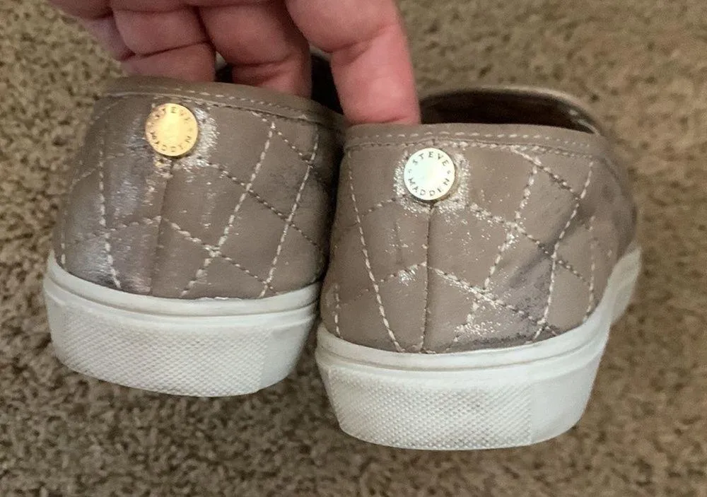Steve Madden Women's Ecentrcq Shimmer Sneaker Size 7B - Image 11