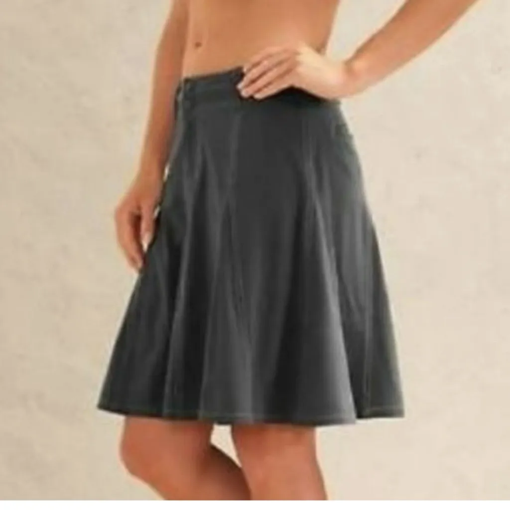 Athleta Whatever Skort Gray Skirt Short Midi Athleisure Athletic Casual Yoga - Image 3