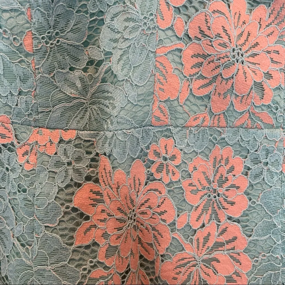 Dress the Population Aurora Lace Midi Dress Seafoam Mint - Image 5