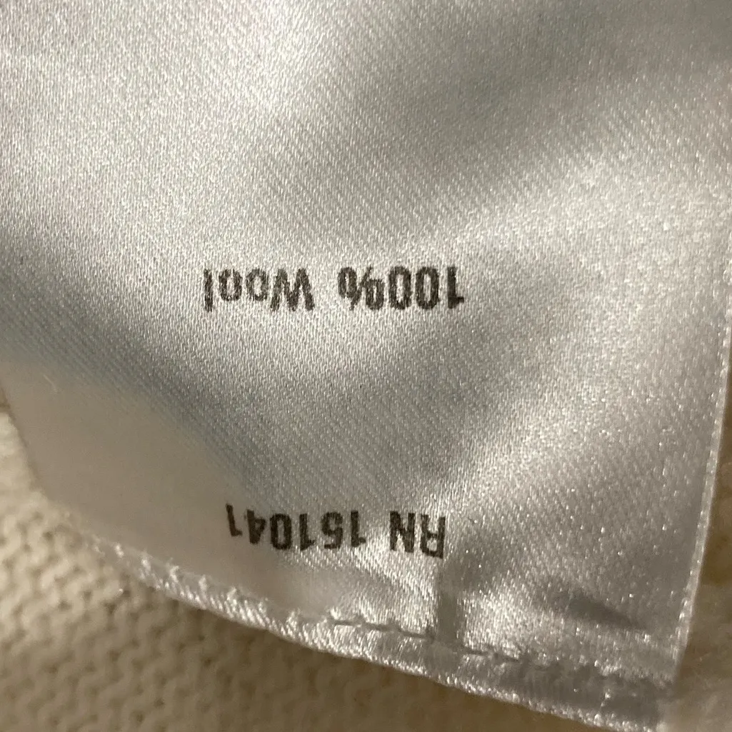 Caara cream colored 100% wool v - Image 6