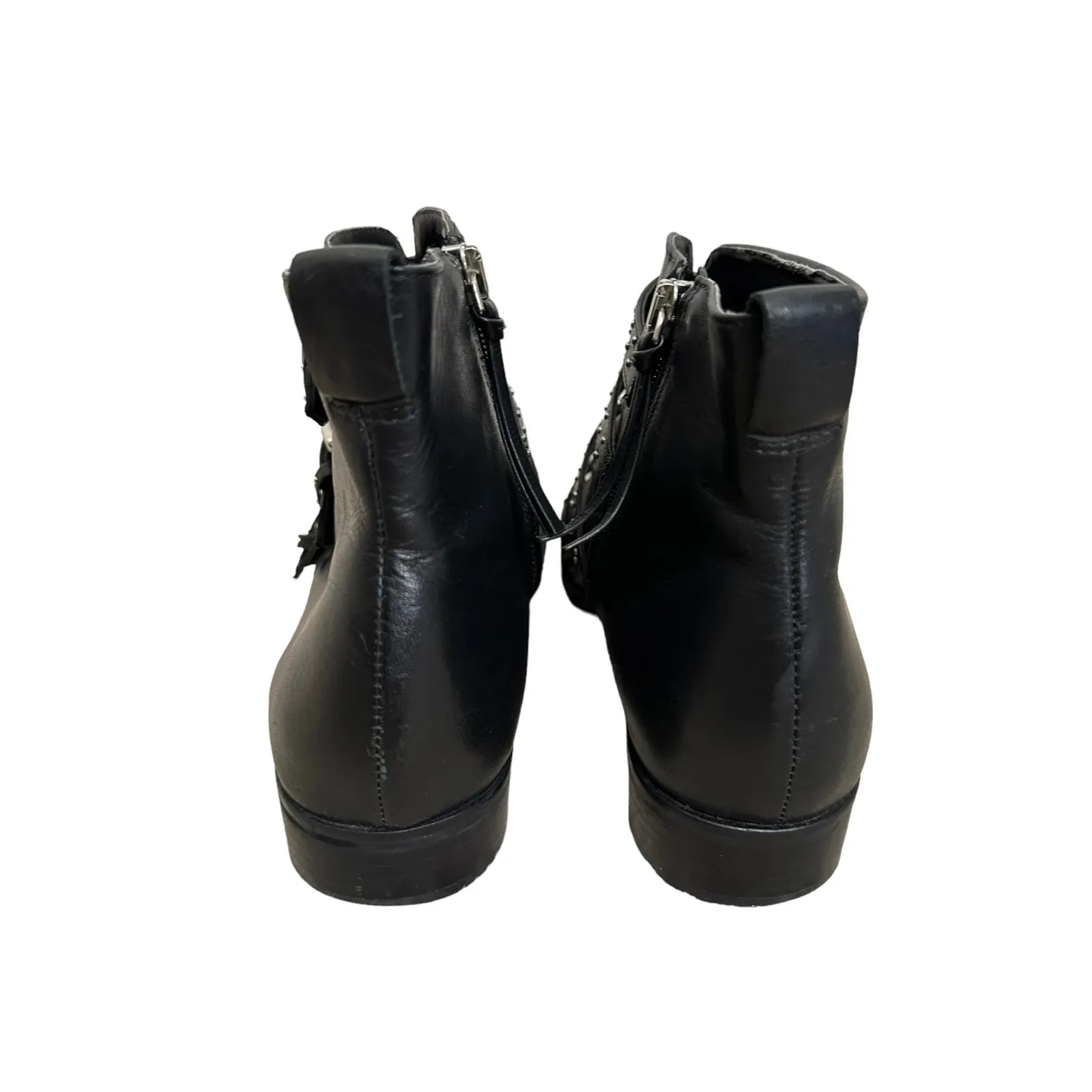 Rebecca‎ Minkoff Maddox leather black buckle bootie size 9 - Image 5