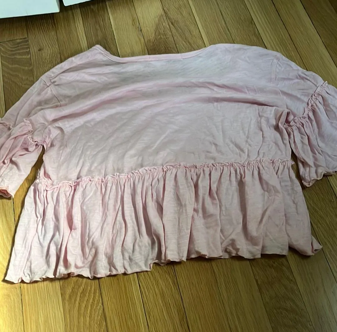 Altar'd State Light Pink Top Ruffle  - Image 2