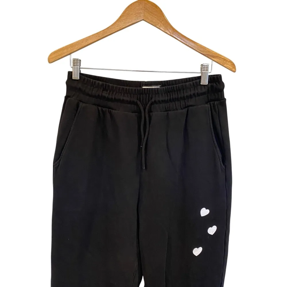 The Local Love Club "Everyone's Invited" Slouchy Jogger Sweatpants Unisex Black Size M - Image 3