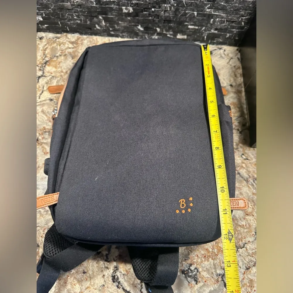 Bien Mini Manhattan Smart Backpack Travel Laptop Tablet Black Multi Compartment - Image 11