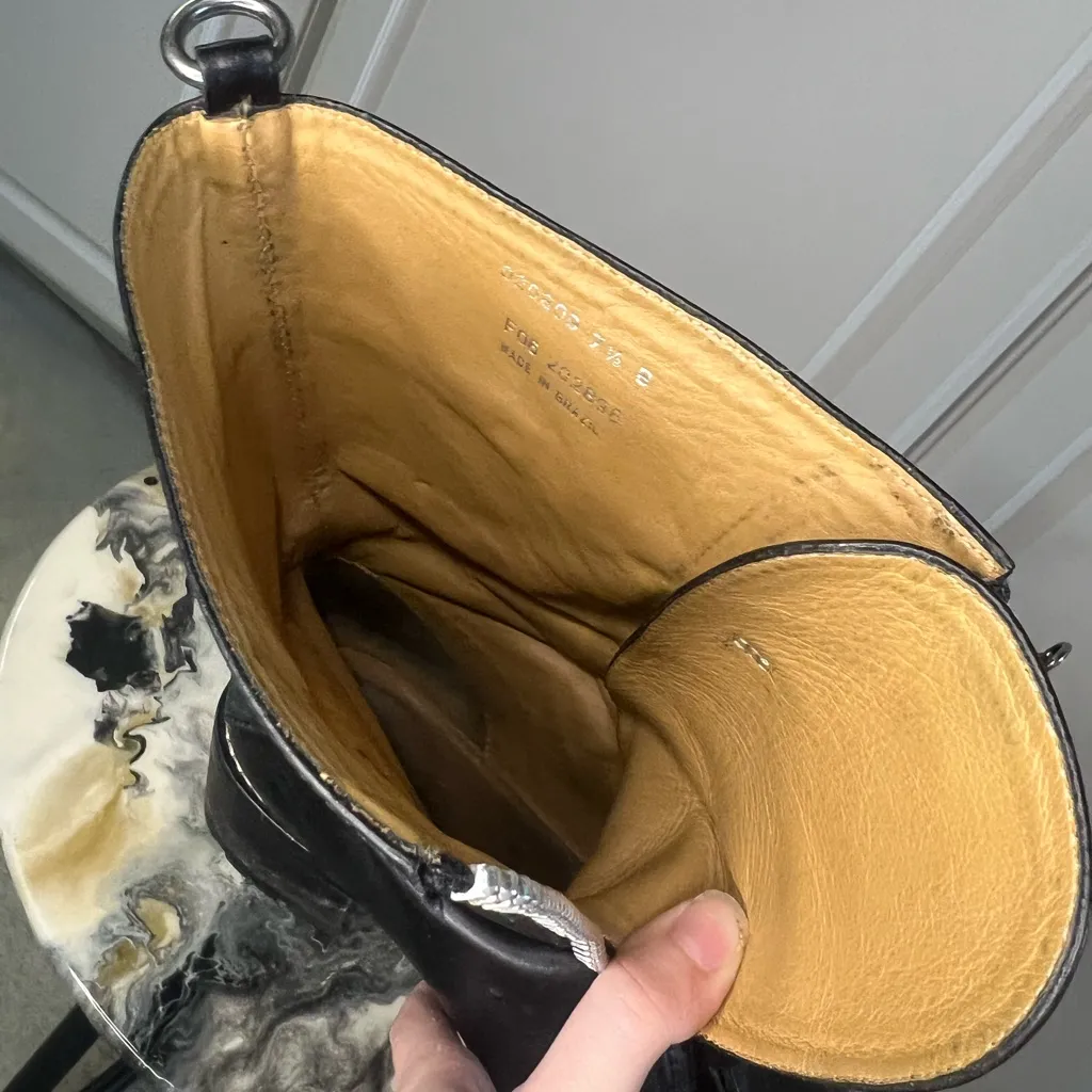 Cole Haan Black Leather Moto Biker Boot - Image 13