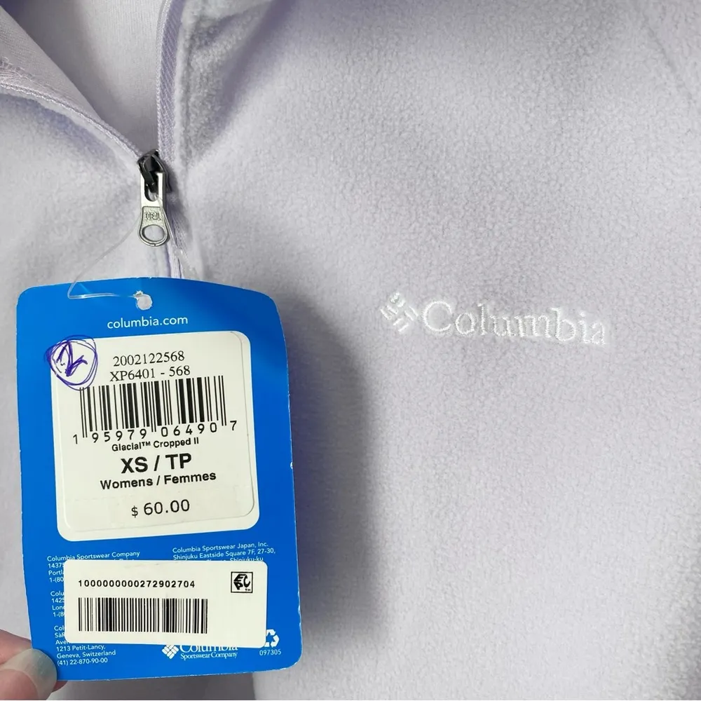 NWT Columbia Glacial Cropped II Fleece Pullover - Image 4
