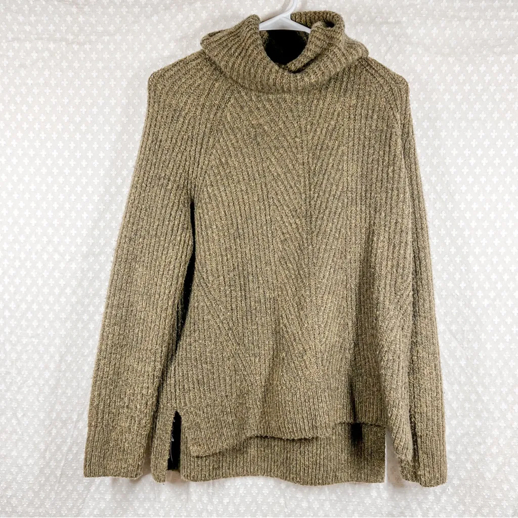 Madewell Green Wool Blend Mercer Turtleneck Sweater - Image 2