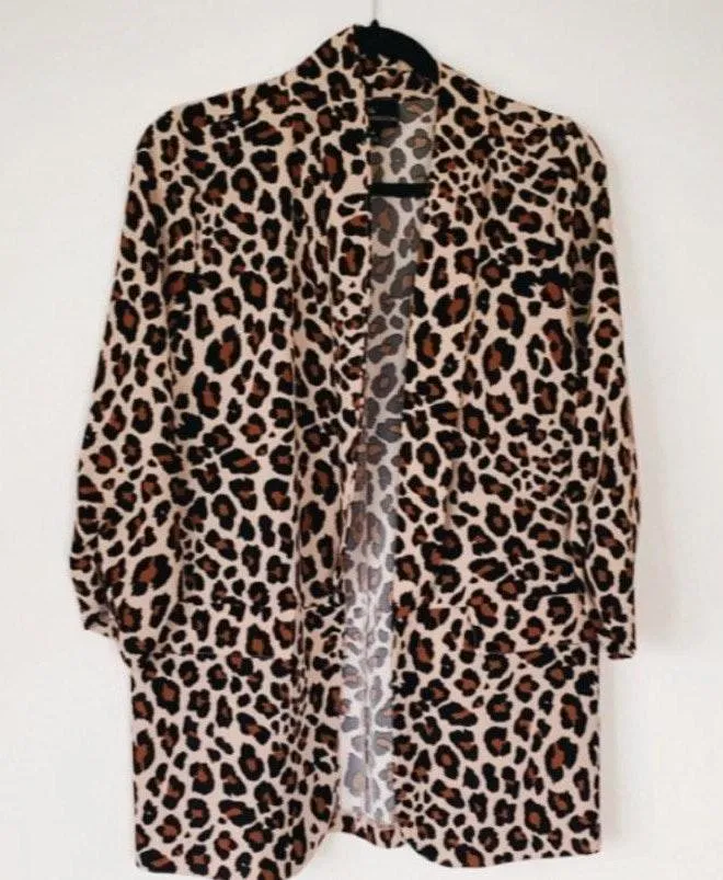 Worthington leopard cardigan - Image 3