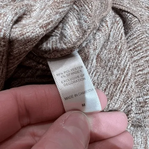 Cuddl Duds Women's Tank & Cardigan Set Stretchy 2 PC V Neck Sweater Brown Medium - Image 12