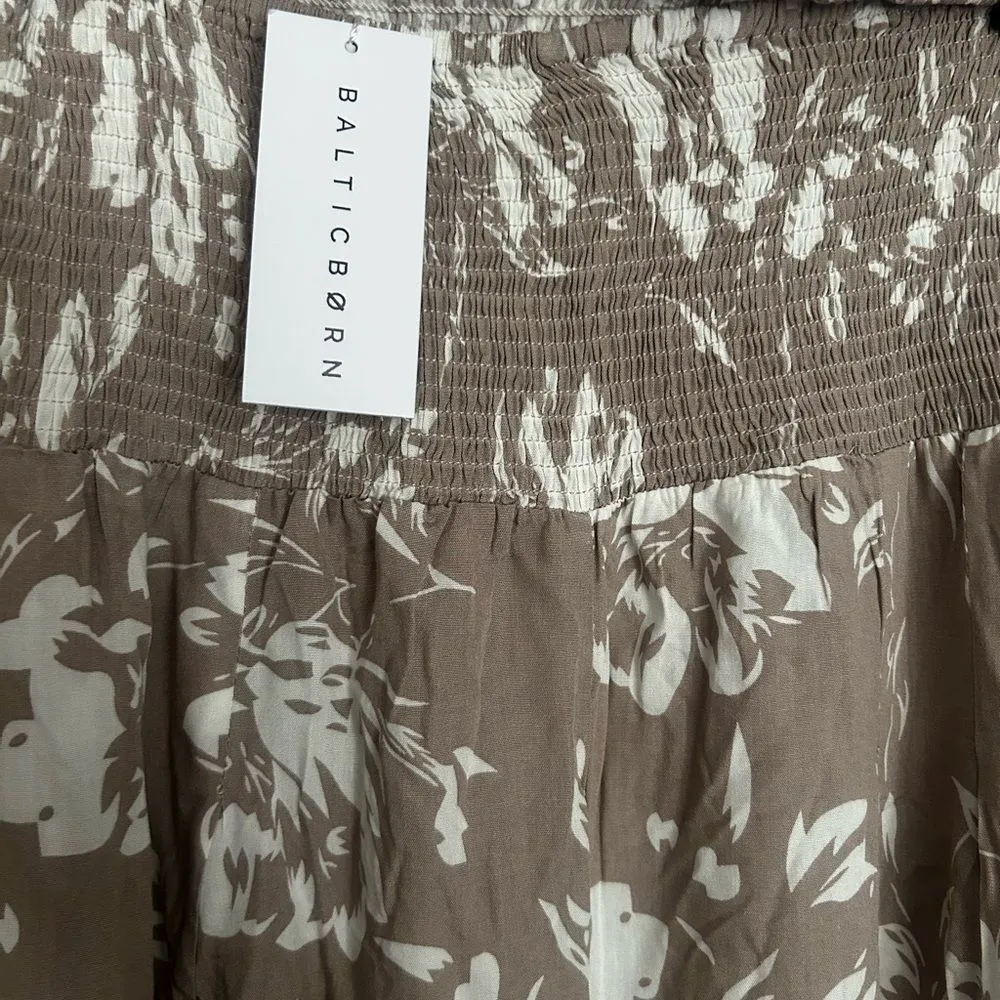 Baltic Born Floral Wide Leg pants in Brown and White - Image 3