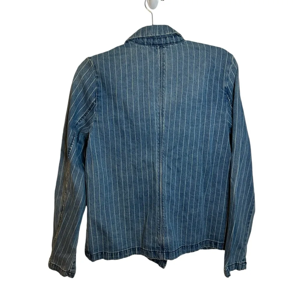NWT Universal Thread Pinstripe Denim Blazer - Image 2