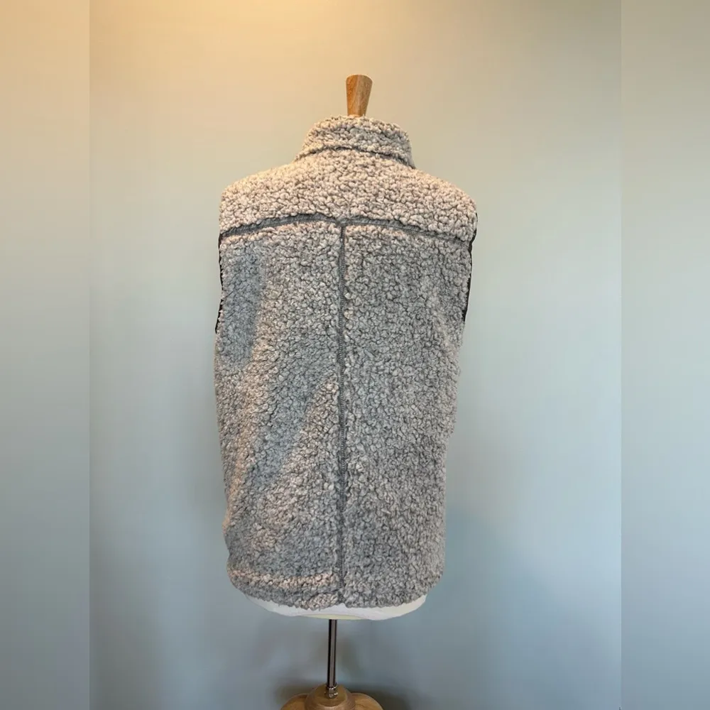 True Grit Frosty Tipped Double Up Sherpa Vest Unisex Size Large - Image 4