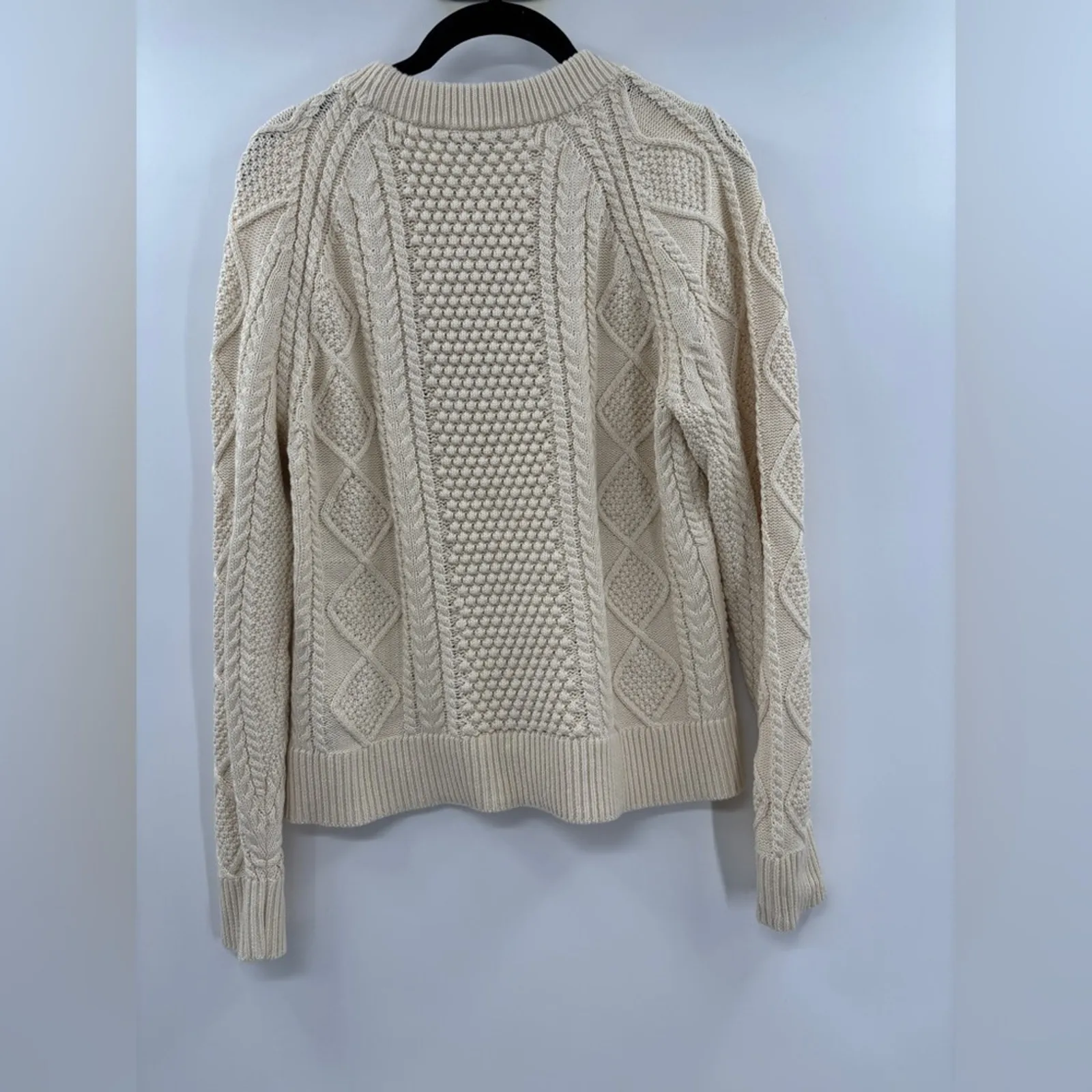 J.Crew Cotton cable-knit crewneck sweater XS - Image 6
