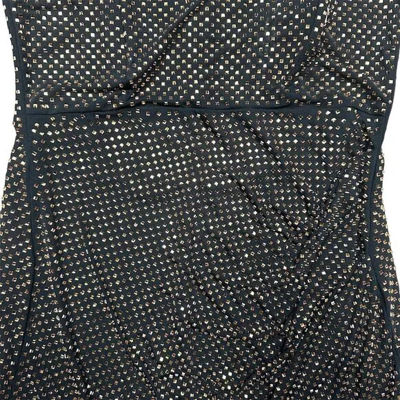 NWT ASOS Design Women's Sz 10‎ Black Embellished Hotfix Bandeau Mini Party Dress - Image 5