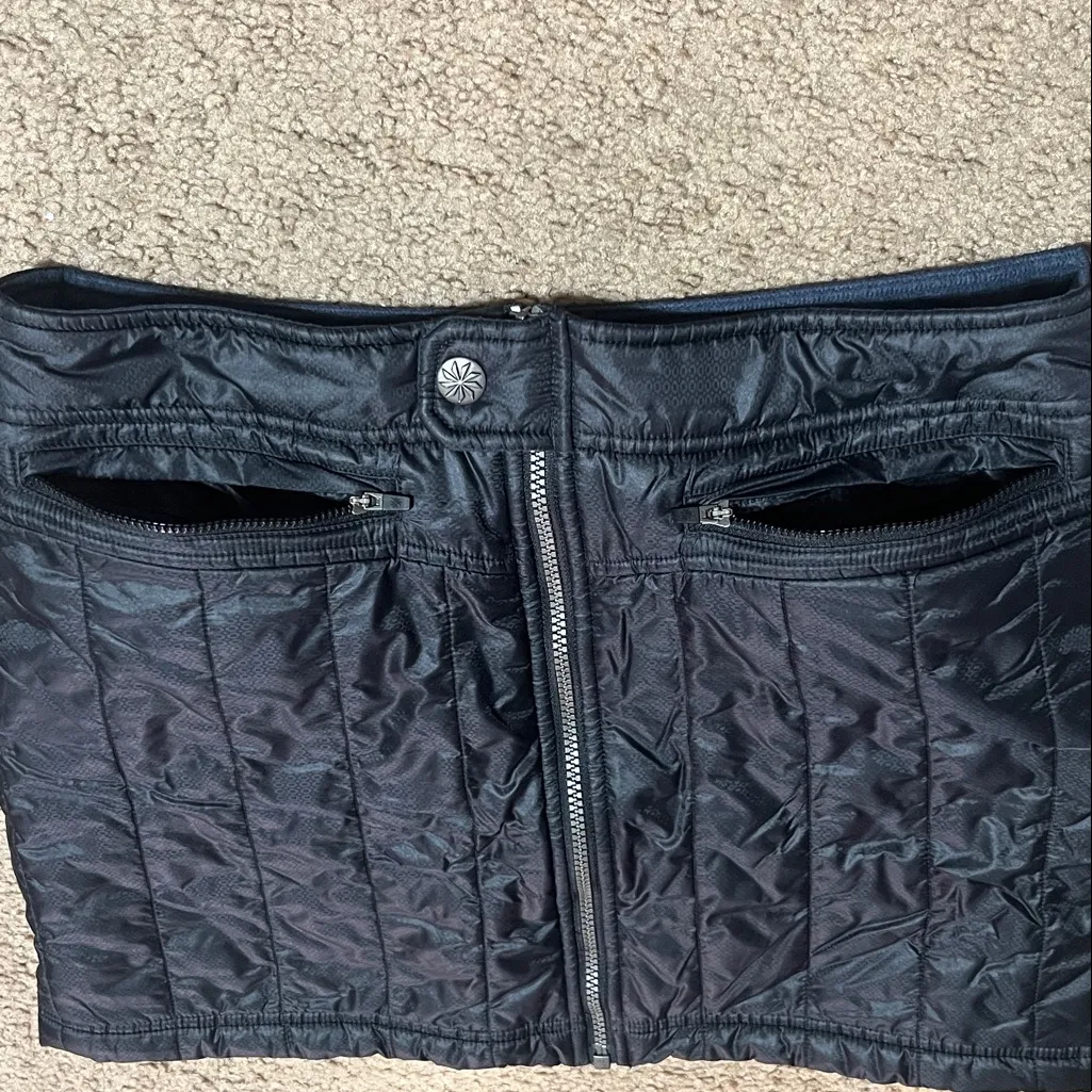 Athleta‎ Toasty Buns Primaloft Quilted Mini Puffer Skirt Black 6 - Image 5