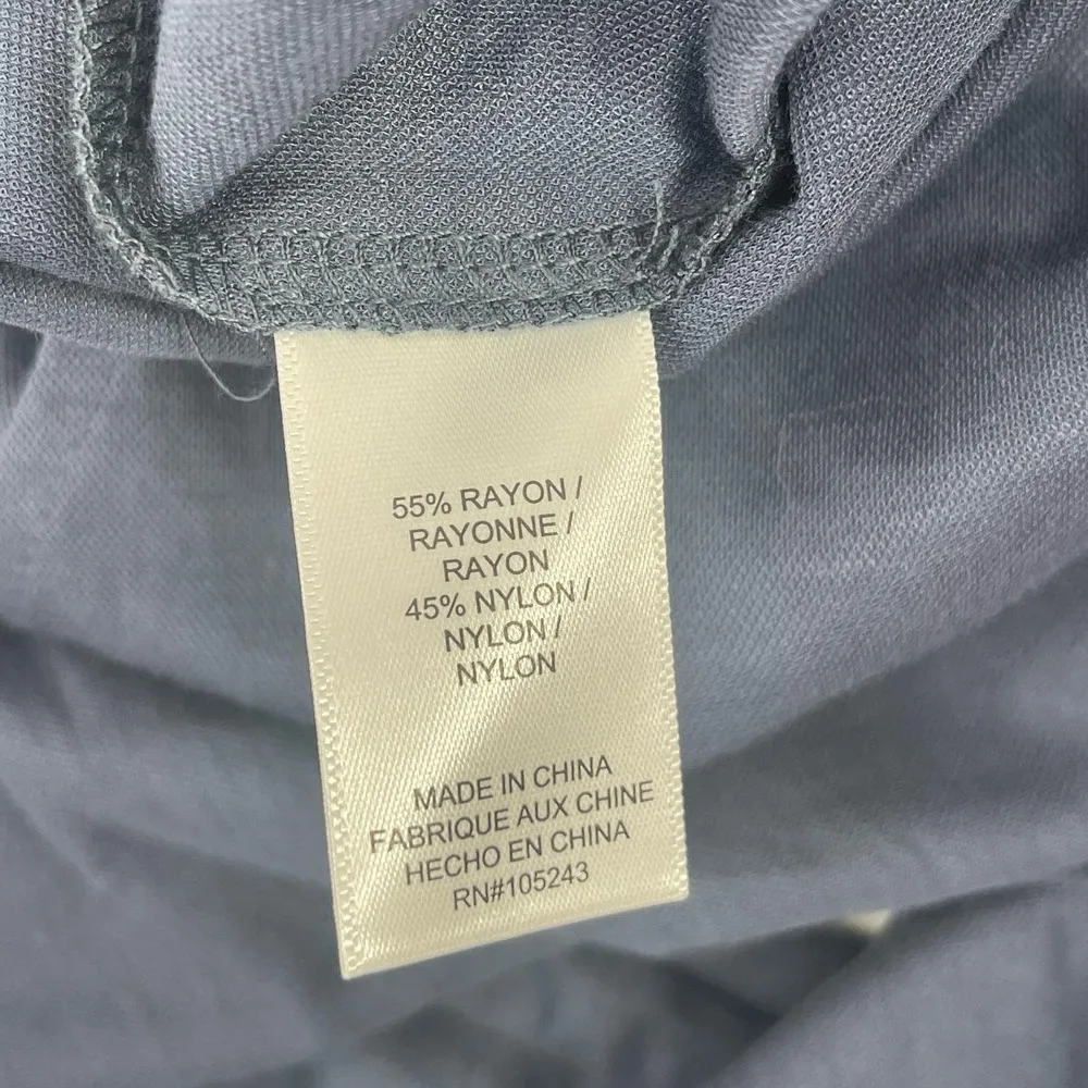 BOBEAU Pull On Pants Size Medium Indigo Blue Wide Leg NWT Rayon Nylon Blend Crop - Image 12