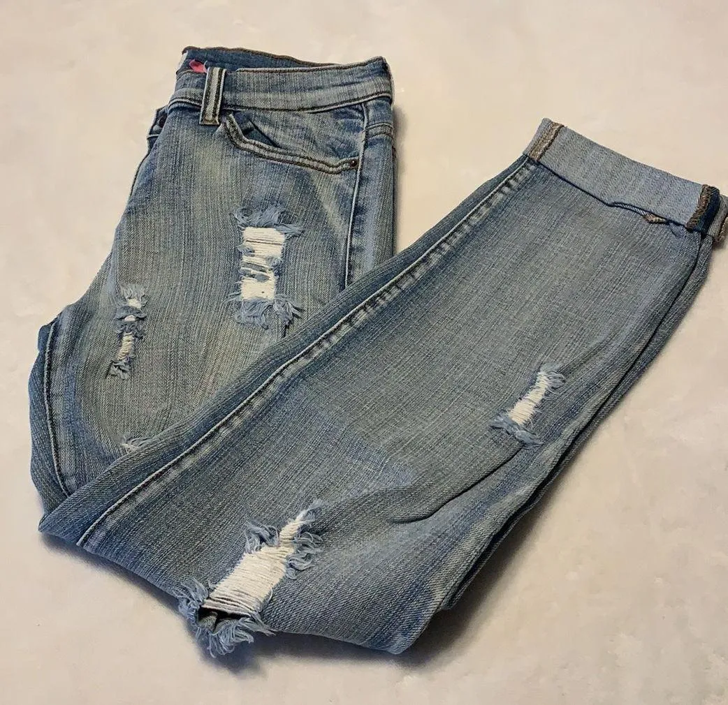 Ripped Boyfriend Jeans - Image 3