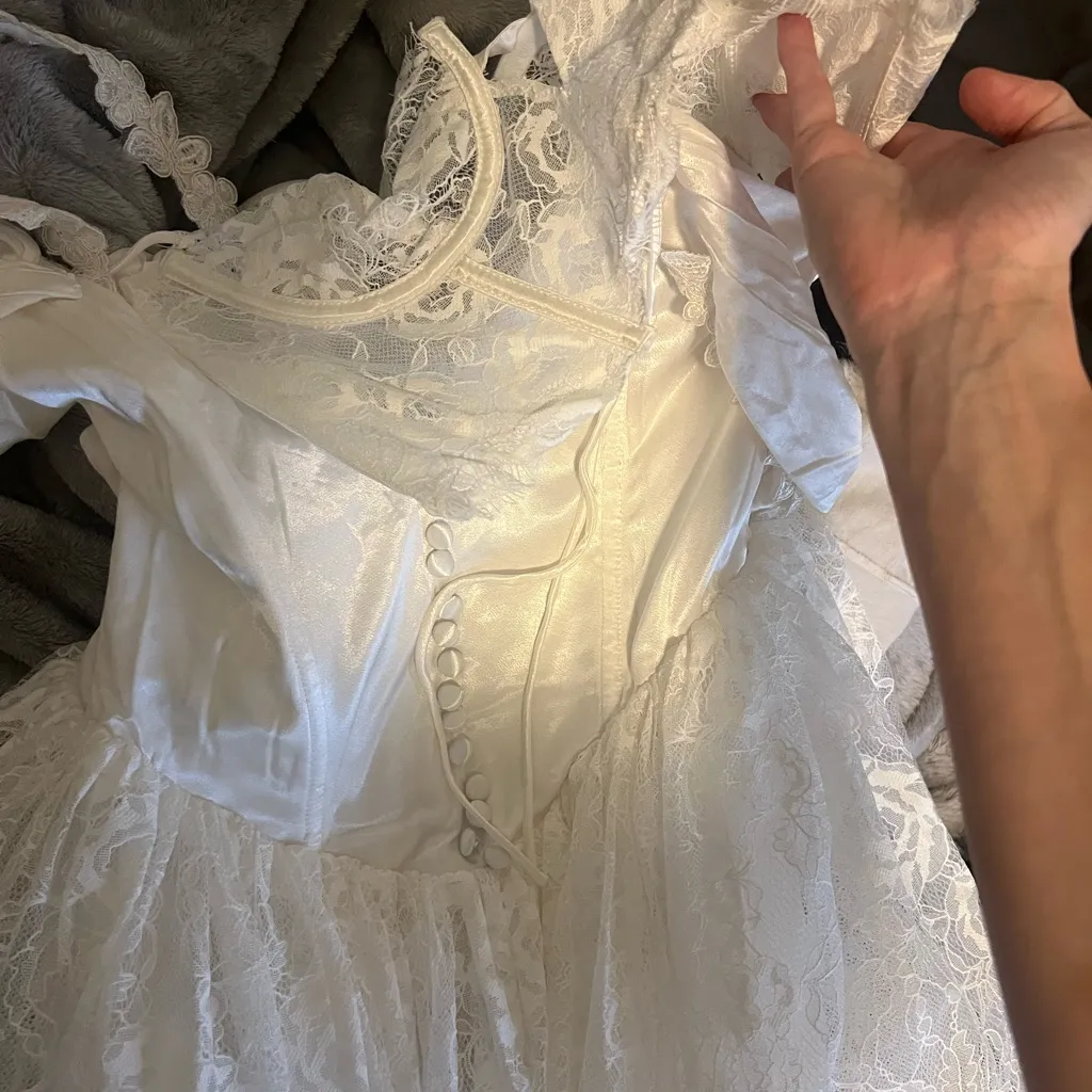 For Love And Lemons White Lace Wedding Dress - Image 6