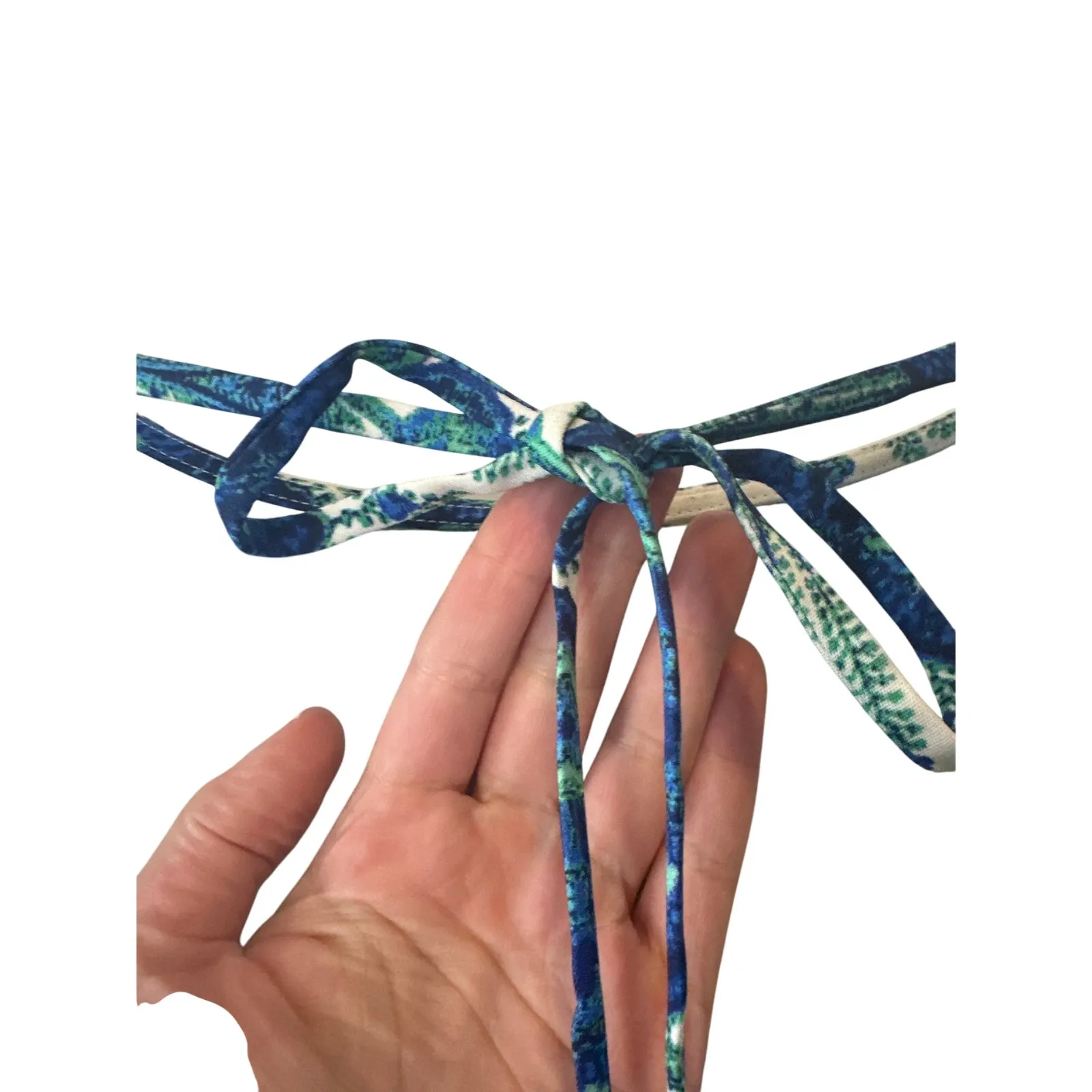 Cara Cara Aria Peacock Blue Printed Long Sleeve Maxi Dress Size L Size L - Image 8