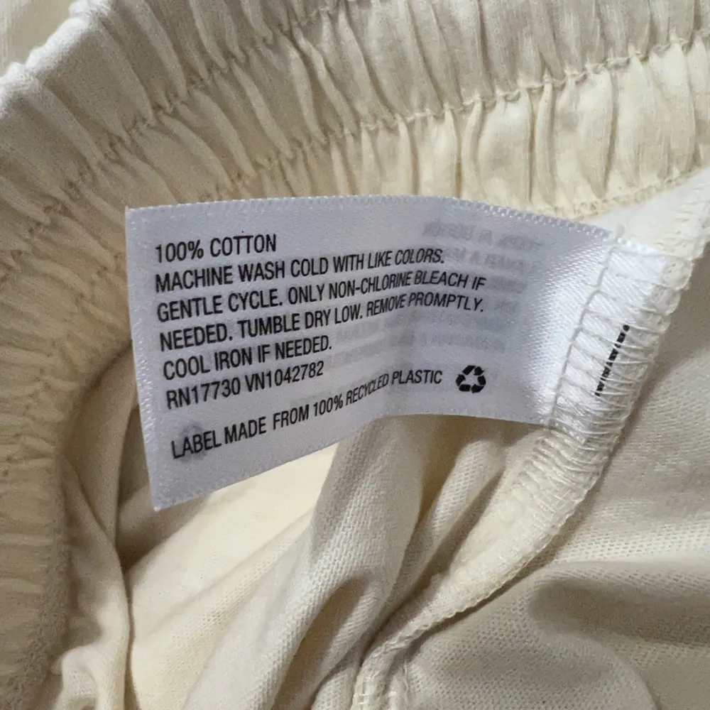 Universal Thread 100% Cotton Ivory Pull On Sweatpants Loungewear Women's XL - Image 9