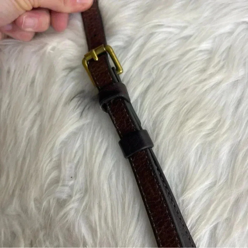 Fossil Jenna Color Block Leather CrossBody Purse Messenger Bag - Image 9