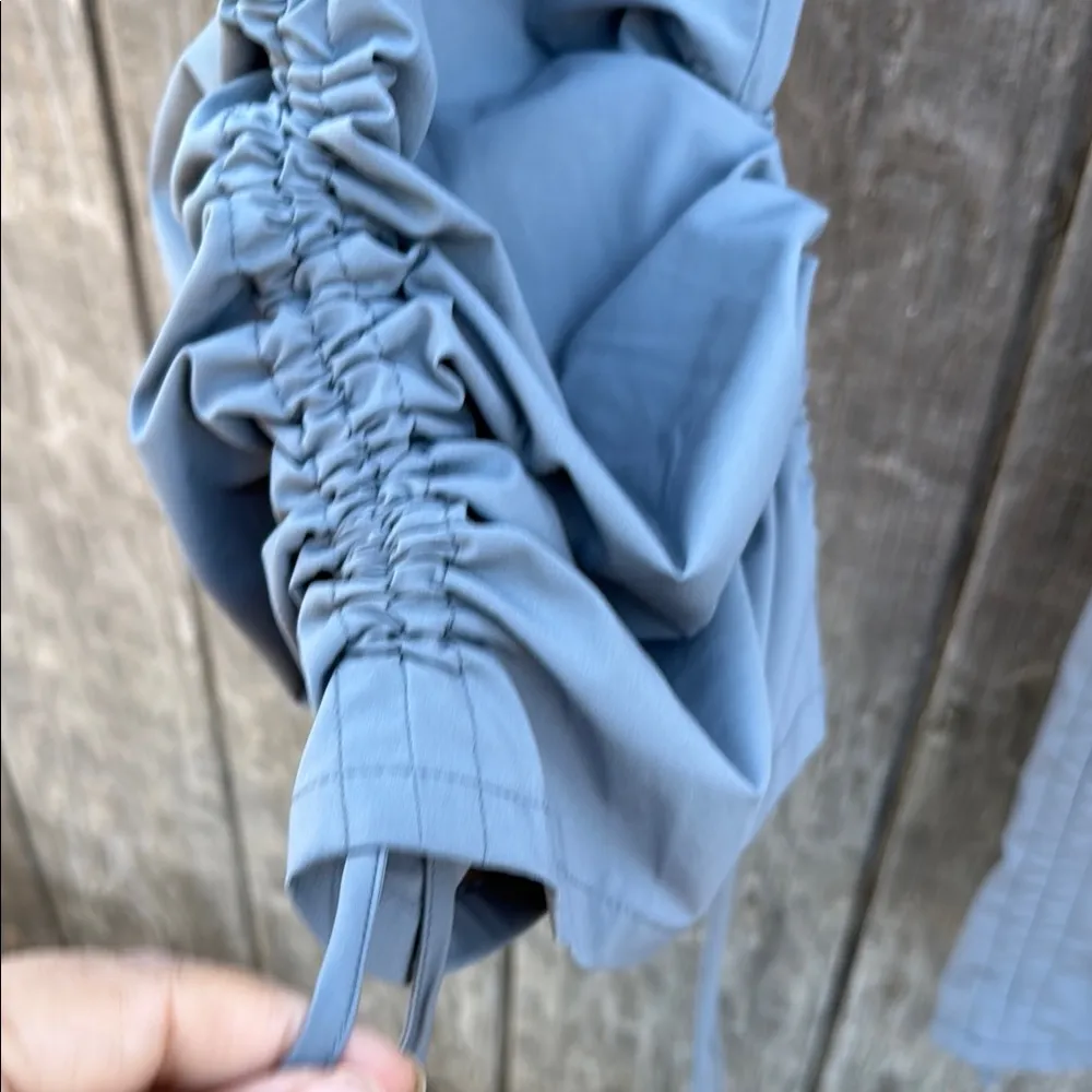 REI Women's Slate Gray Track Pants With Lower Ruching opt on lower leg part Sz16 Size 16 - Image 7