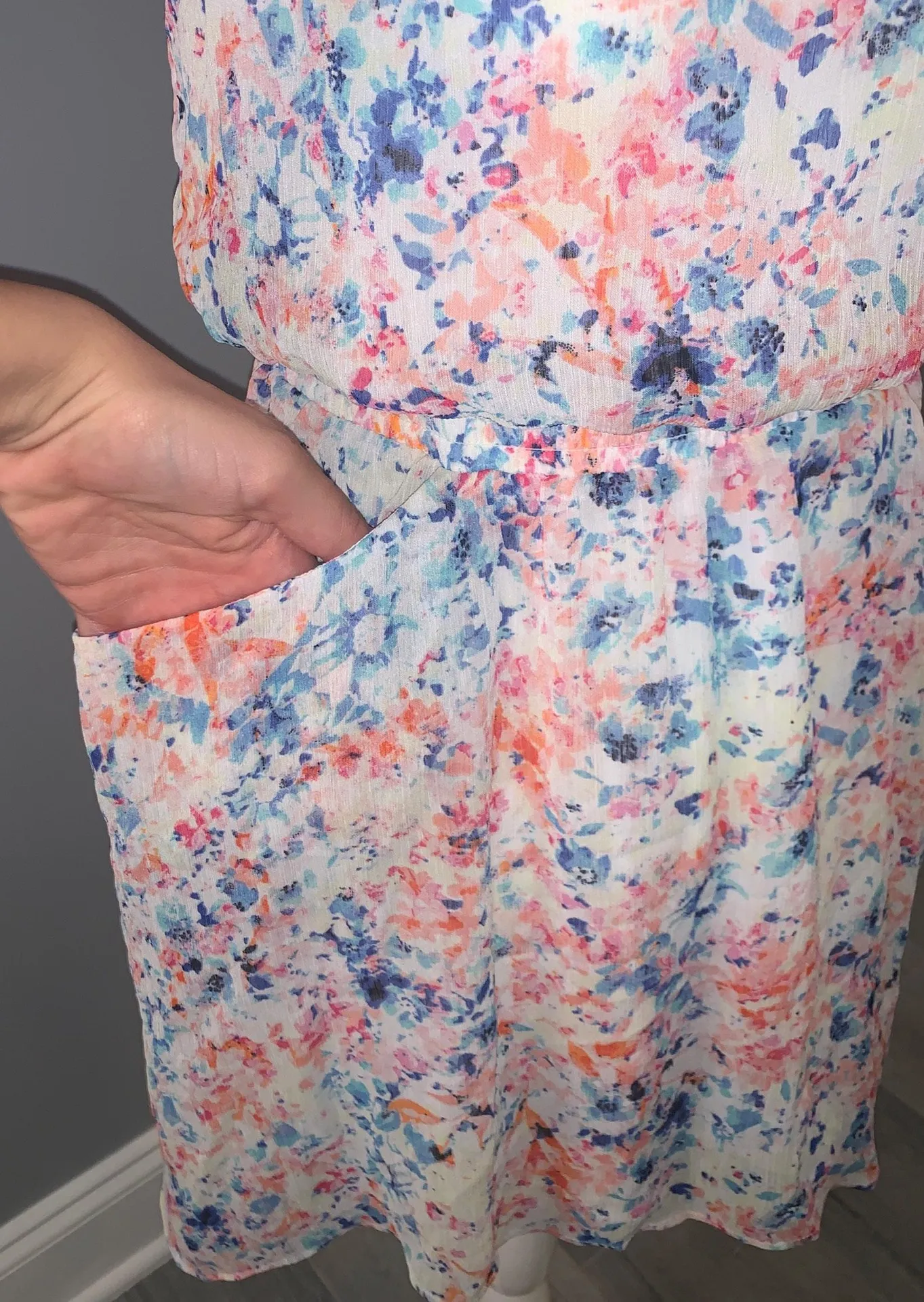 floral multicolor dress size 1 - Image 5