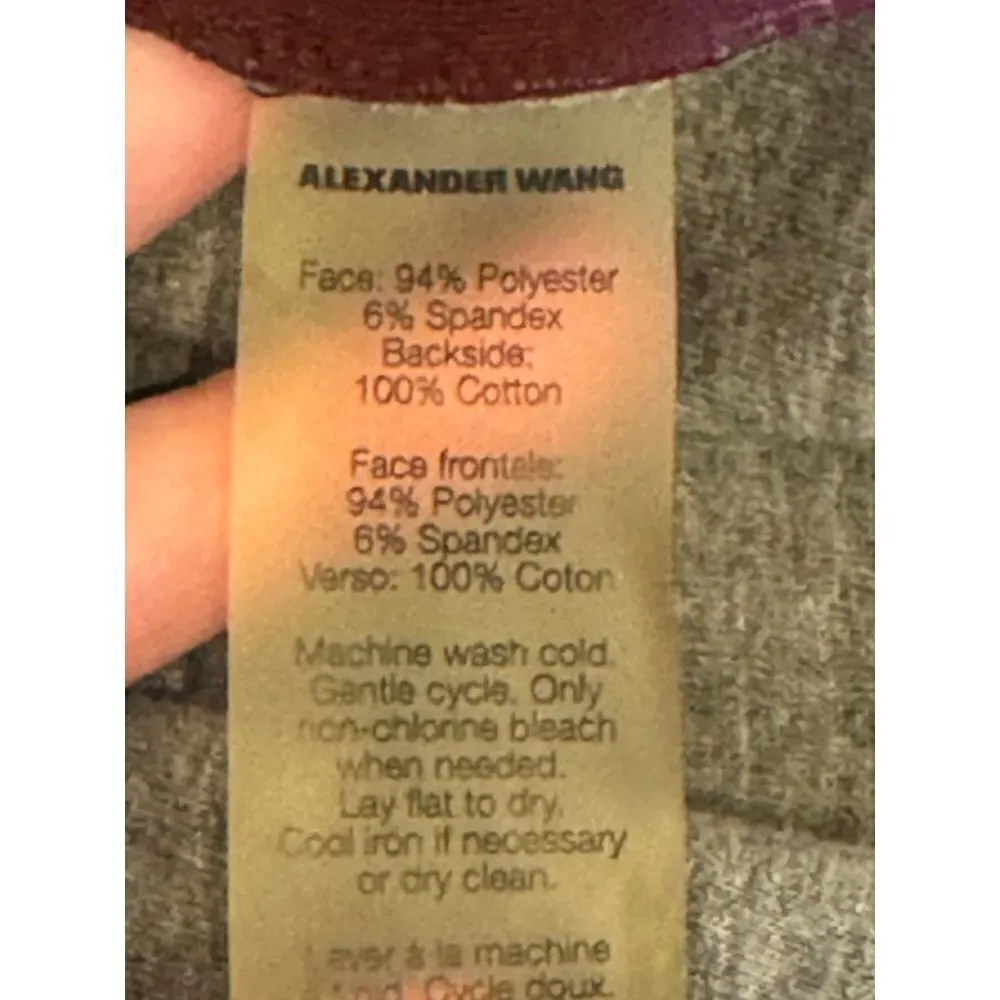 T Alexander Wang Brown Crew Neck Racerback Neoprene Mini‎ Skater Dress Size S - Image 11