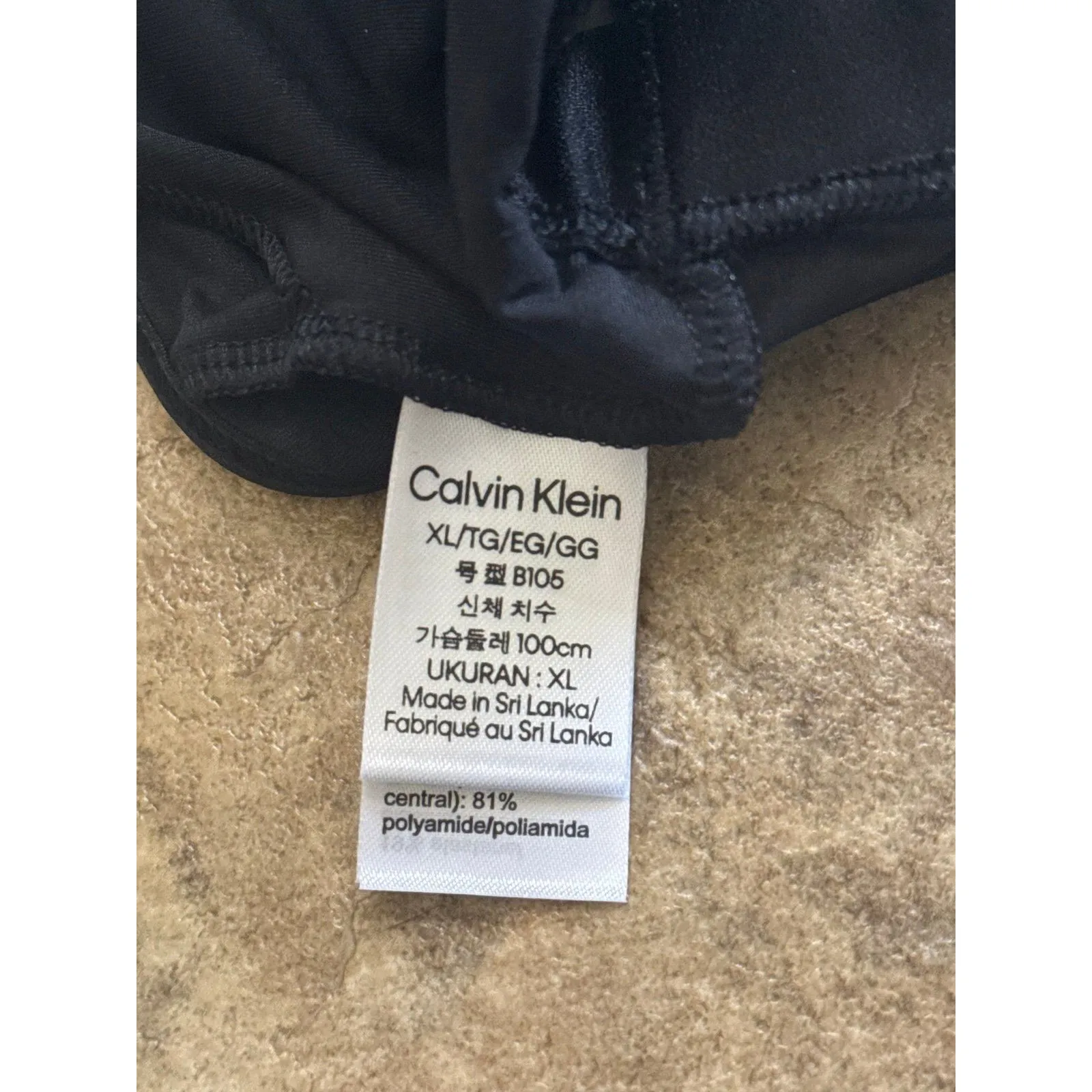 Calvin Klein Form To Body Lightly Lined Bralette Black Size XL - Image 10