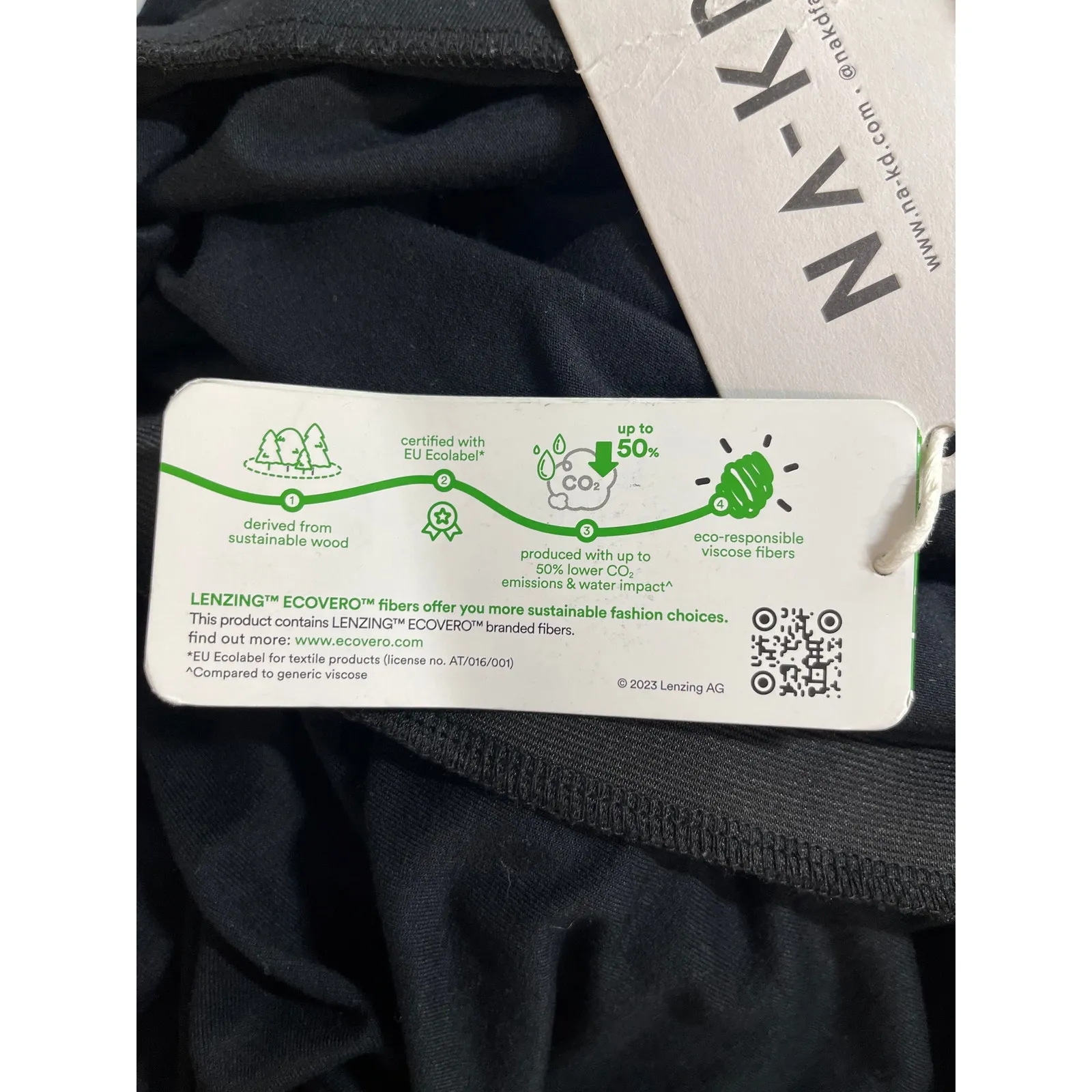 NEW Na-Kd Women's Black Elastic Waist Soft Line Flowy Maxi A-Line Skirt Size L - Image 6