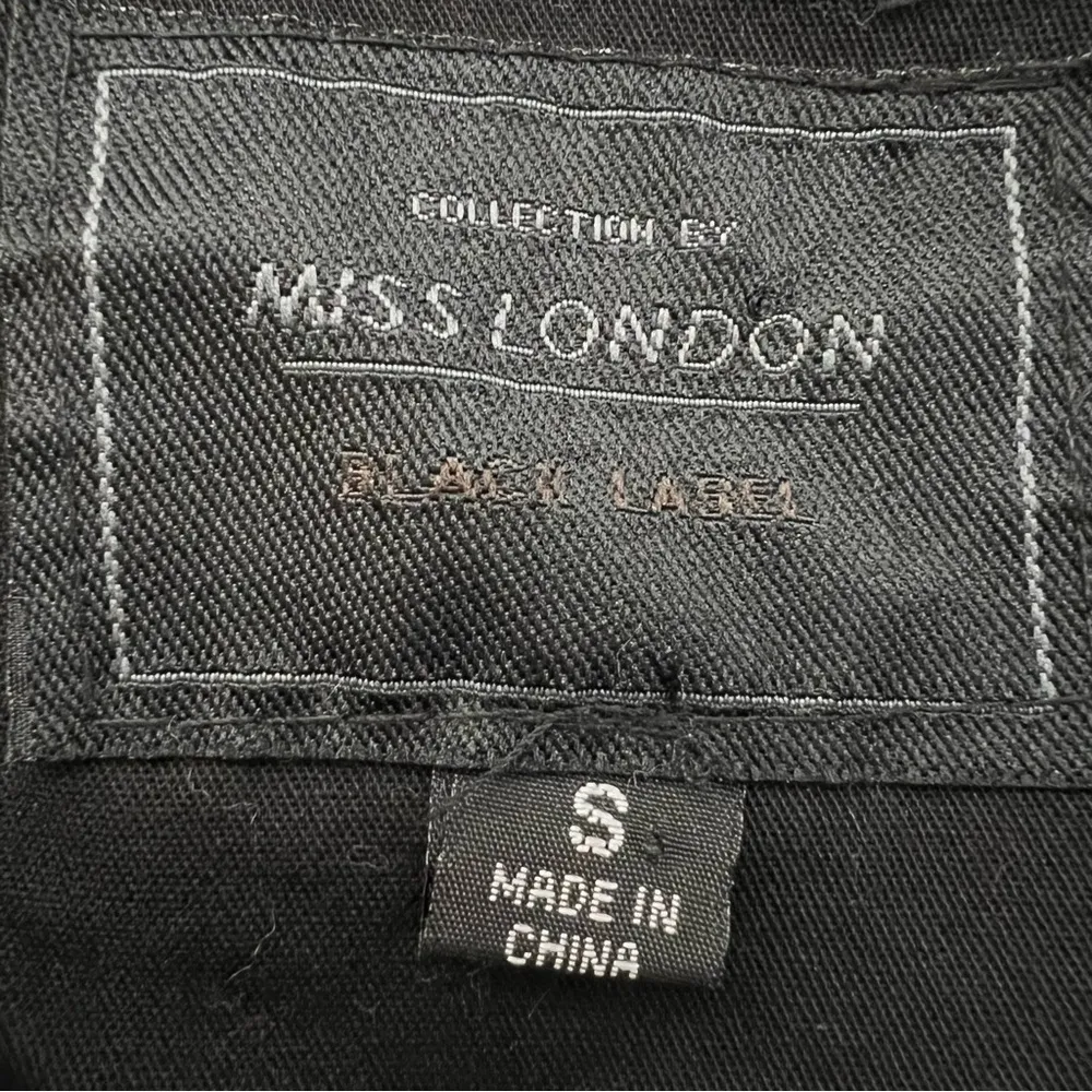 Miss London Black Women's Hooded Jacket Size S Moto - Image 9