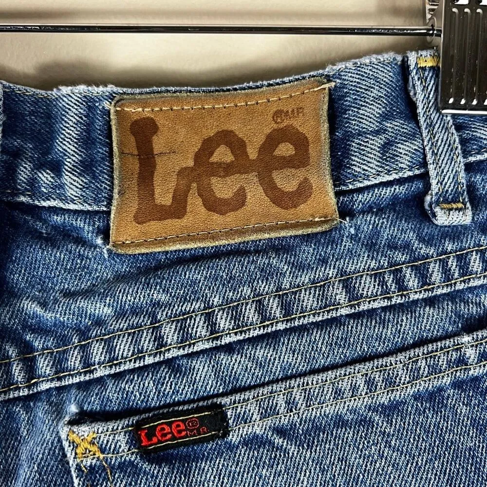 Lee Distressed Patchwork Jean Shorts - Image 6