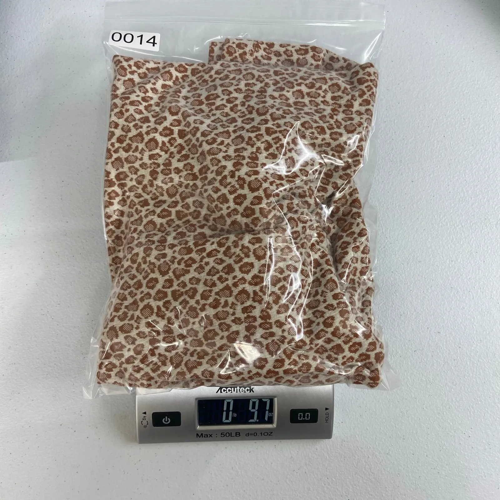 LOFT women's cream brown leopard thick knit puff sleeve stretch casual blouse XS - Image 7