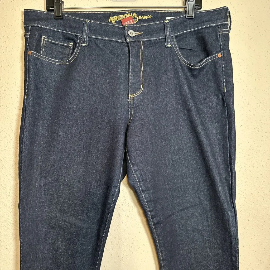 Arizona Jean Co Juniors Super Skinny Jeans Dark Wash Size 15 Average - Image 3