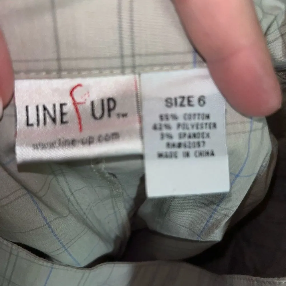 Line Up light gray checked golf skort 6‎ - Image 6