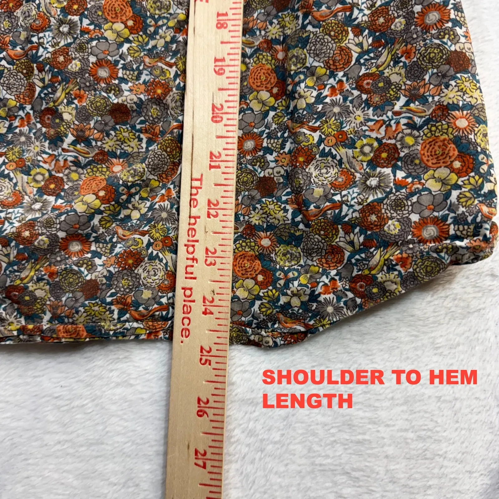 Downeast S Buttoned Floral Top Retro Cottagecore Fall Boho Teacher Twee 70s Soft - Image 8