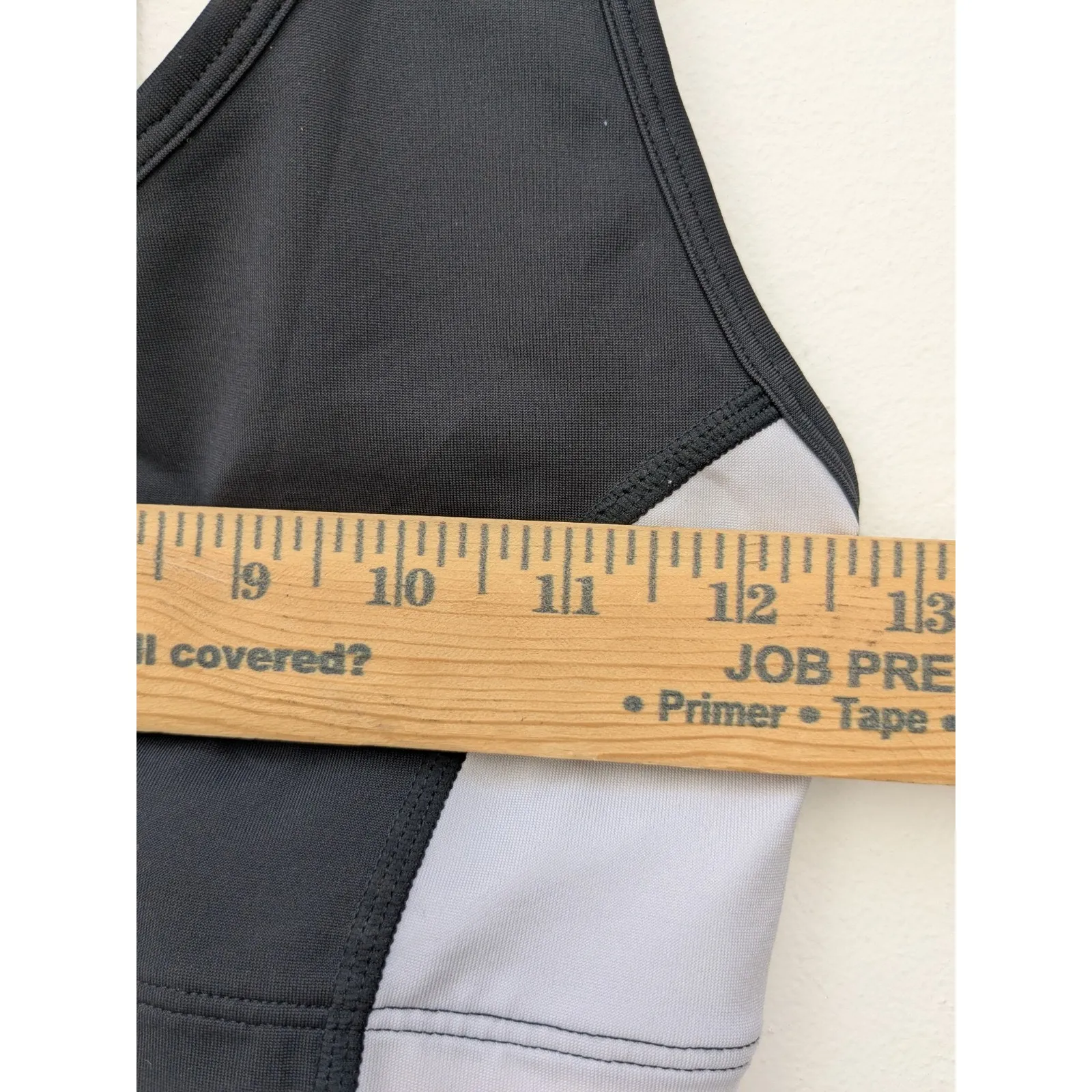 Fabletics On The Go Sports Bra MEDIUM Impact Black White NO PADS Size Small - Image 3