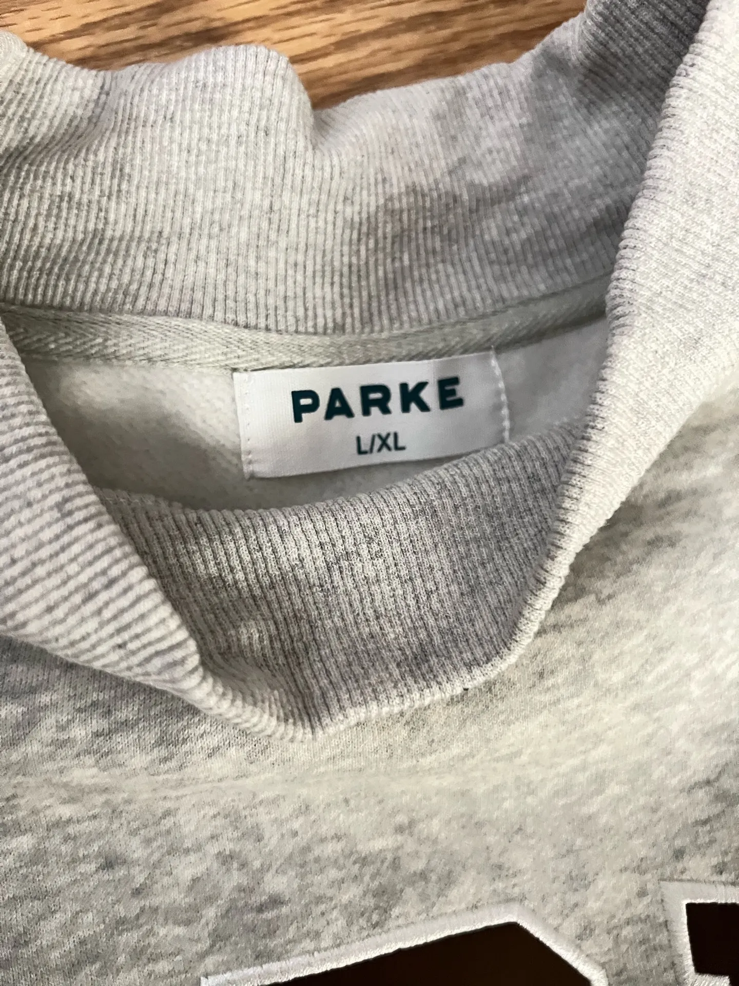 PARKE Sweatshirt Mockneck - Gray/Chocolate Brown SOLD OUT COLOR - Image 3