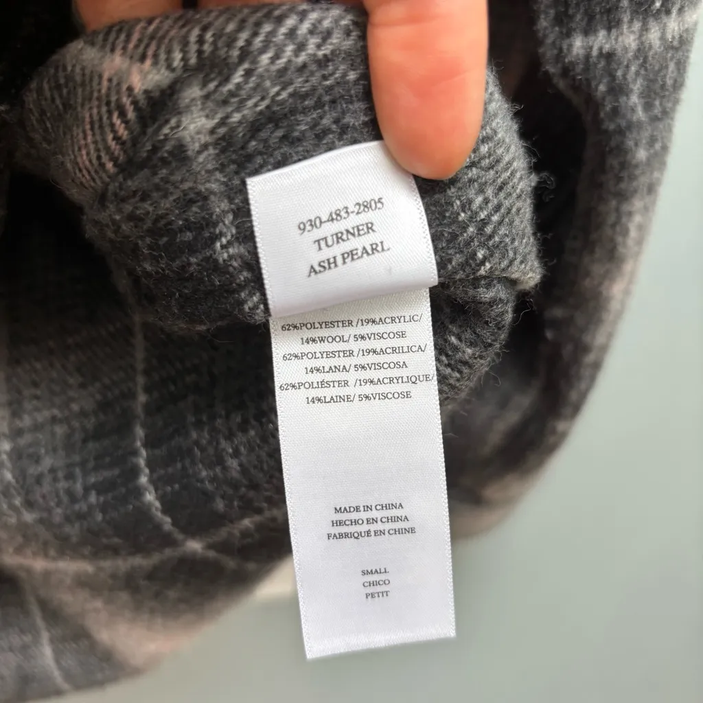 Rails Turner Jacket / Shacket in Ash Pearl Plaid S - Image 12