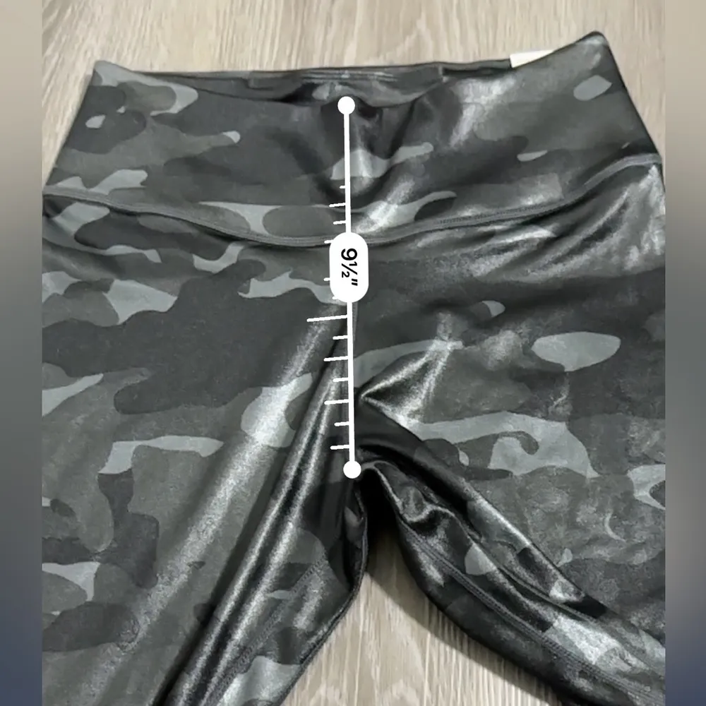 Nike One Dri-Fit Dark Smoke Grey White Camo Print Mid Rise Ankle Leggings Size S - Image 13