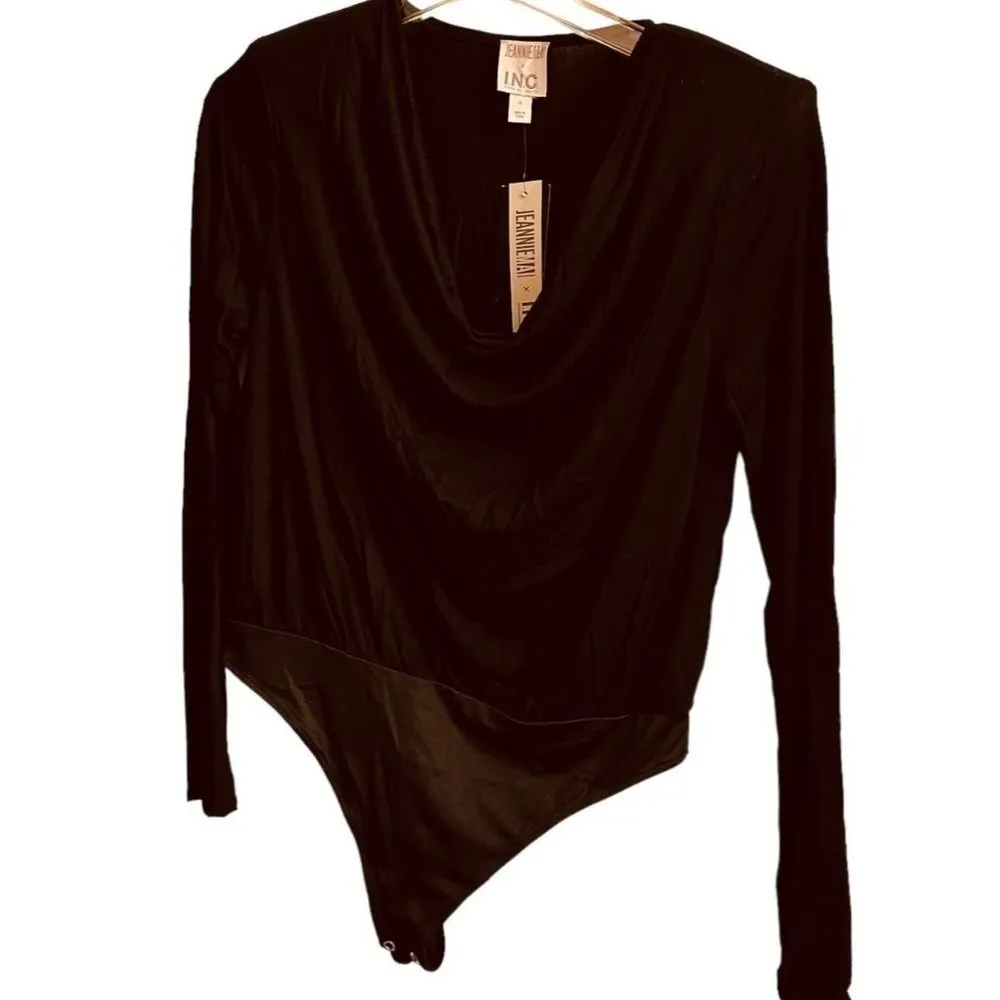 INC International ConceptsJeannie Mai Women's Tops Size Sku 2342 Black - Image 3