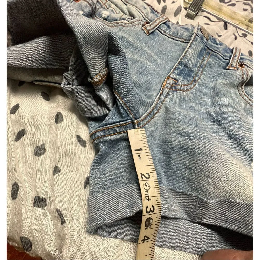 🔥5/20🔥 Aeropostale Denim 
Distressed, jeans MIDI shorts Sz 2 - Image 7