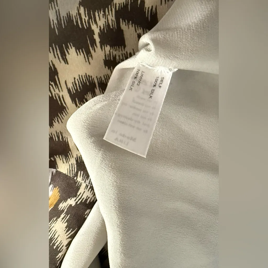 CAROLINA HERRERA Leopard Print  100% Silk Cocktail Dress Size 6 - Image 11