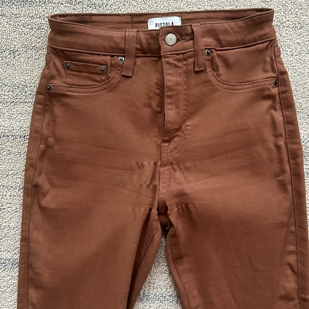 Pistola Aline Highrise Coated Skinny Jeans - Image 7