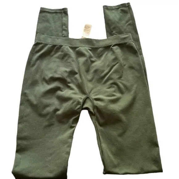 United Colors of Benetton Dark Green Soft Leggings Size Small EUC #4525 - Image 1