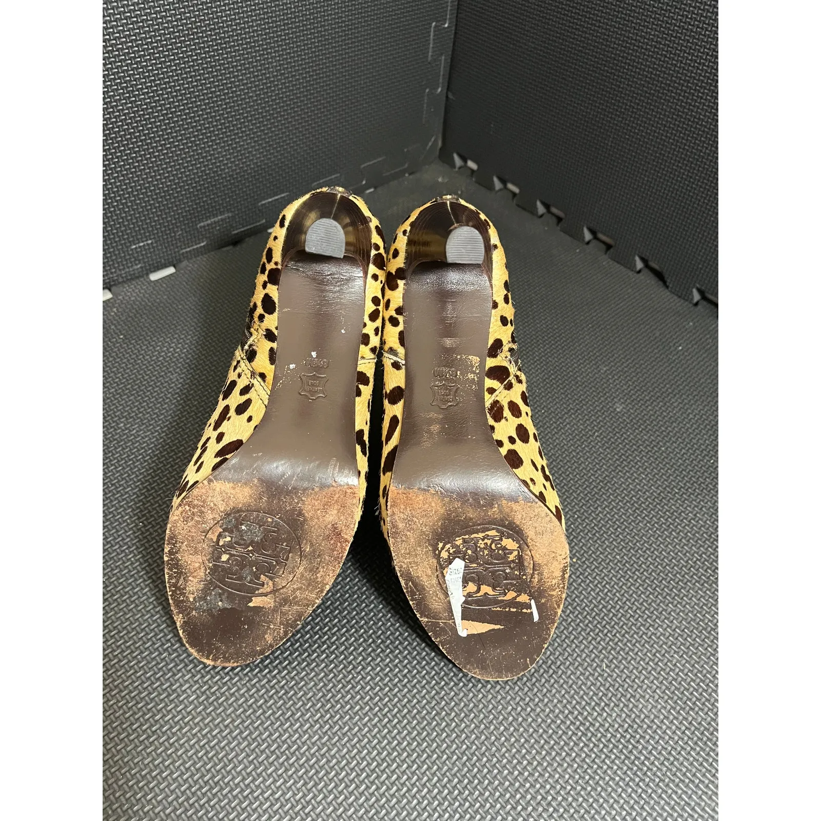 Tory Burch Priscilla Animal Print Bootie Calf Hair Cheetah Leopard‎ Womens 8.5 - Image 7